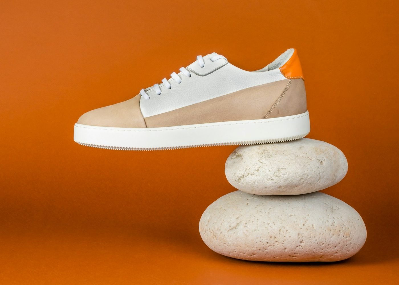 Terra Craft – Sneaker in Beige und Weiss